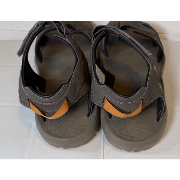 Columbia Techsun Omni-Grip Men\'s 13 Sandals Hook and Loop BM4511 Canyon Gold
